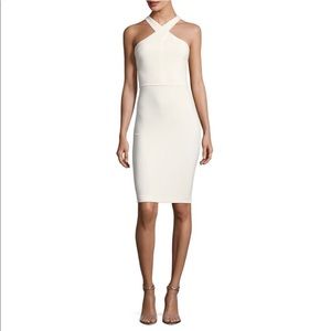 Likely Carolyn halter sheath dress white size 8